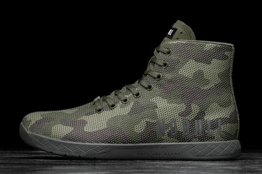 Nobull Superfabric High-Top Women's Trainers Camo | Australia (CY0314)